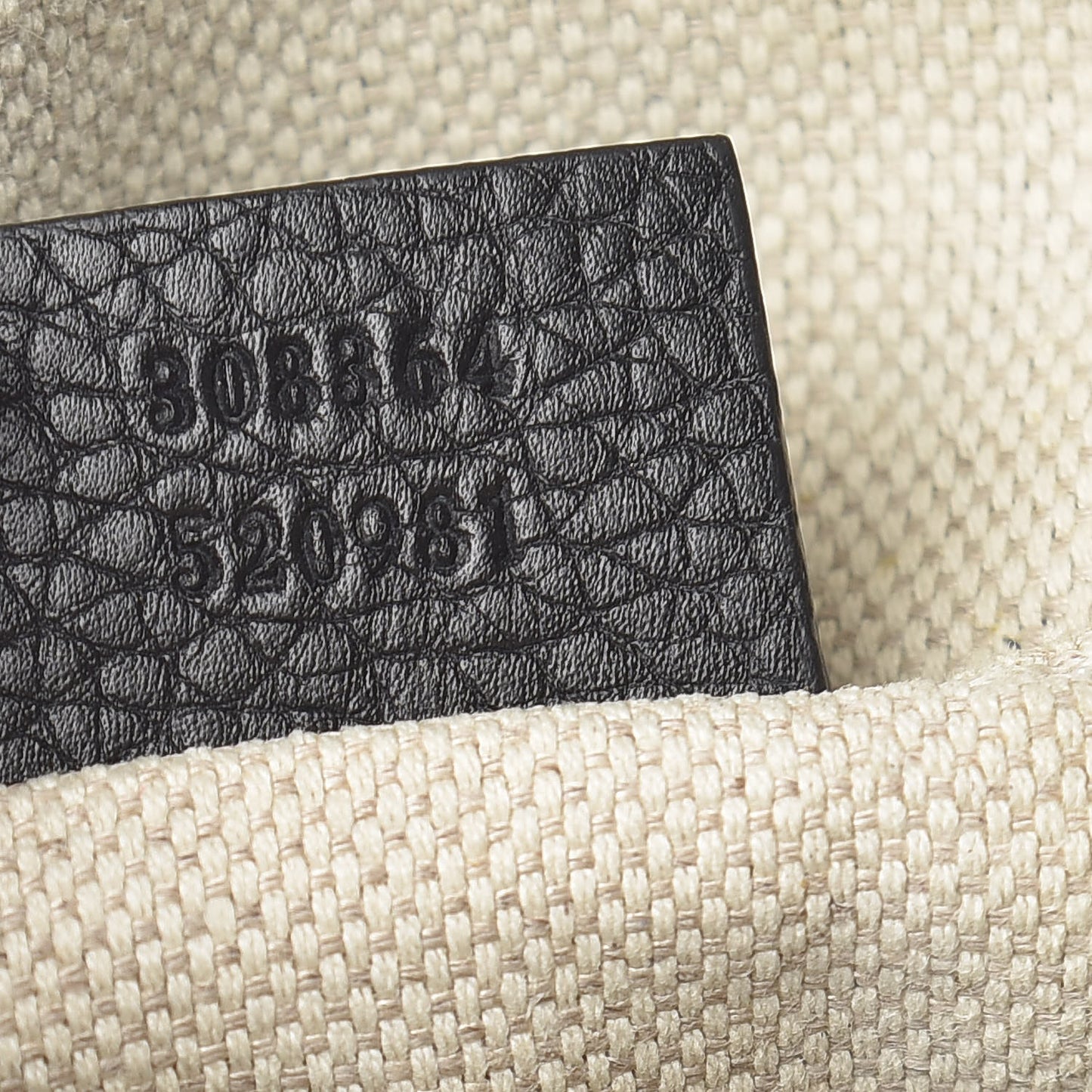Pebbled Calfskin Small Soho Disco Bag Black