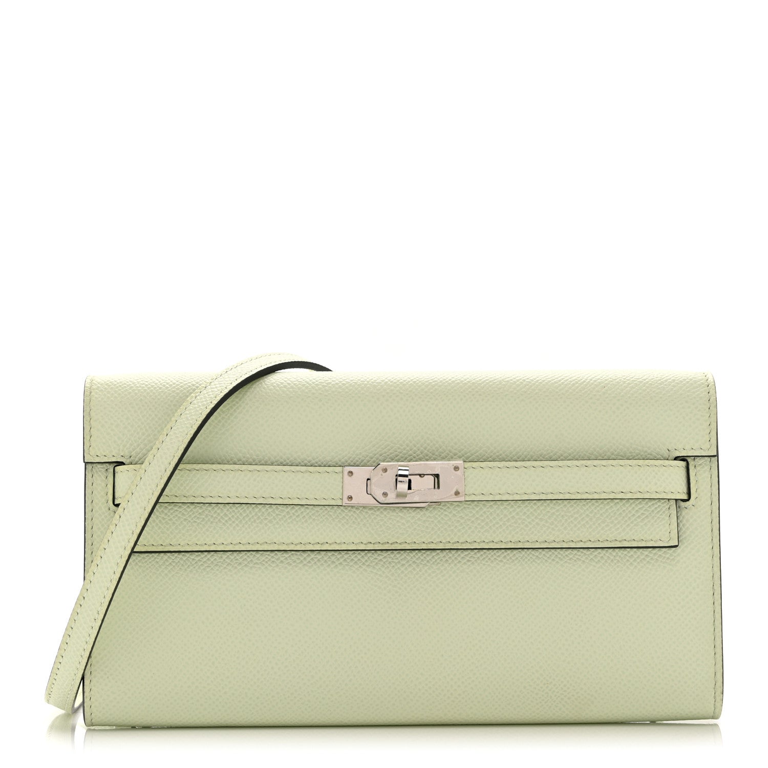 Hermes Epsom Kelly Wallet To Go Vert Fizz 1 of 11