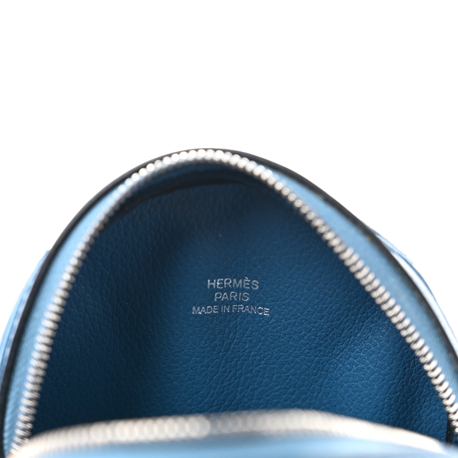 Hermes Evercolor Basketball Change Purse Azur White 6 of 7