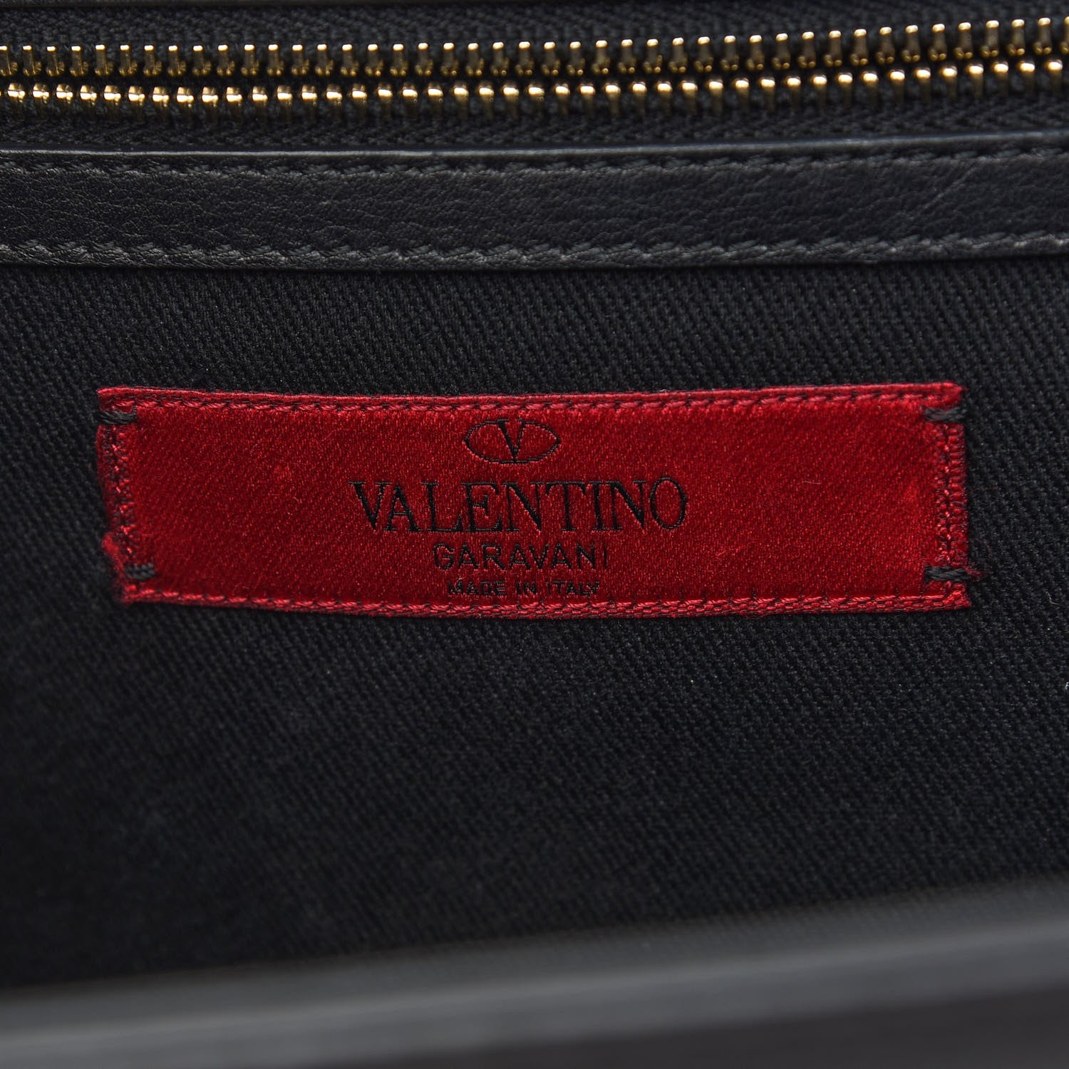 Valentino Garavani Vitello Medium Glam Lock Rockstud Flap Black 9 of 11