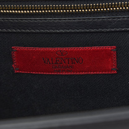 Valentino Garavani Vitello Medium Glam Lock Rockstud Flap Black 9 of 11