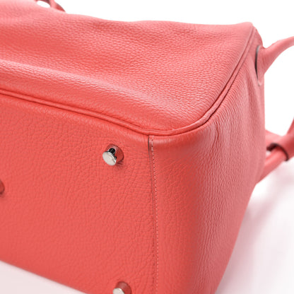Hermes Taurillon Clemence Lindy 30 Rouge Pivoine 11 of 11