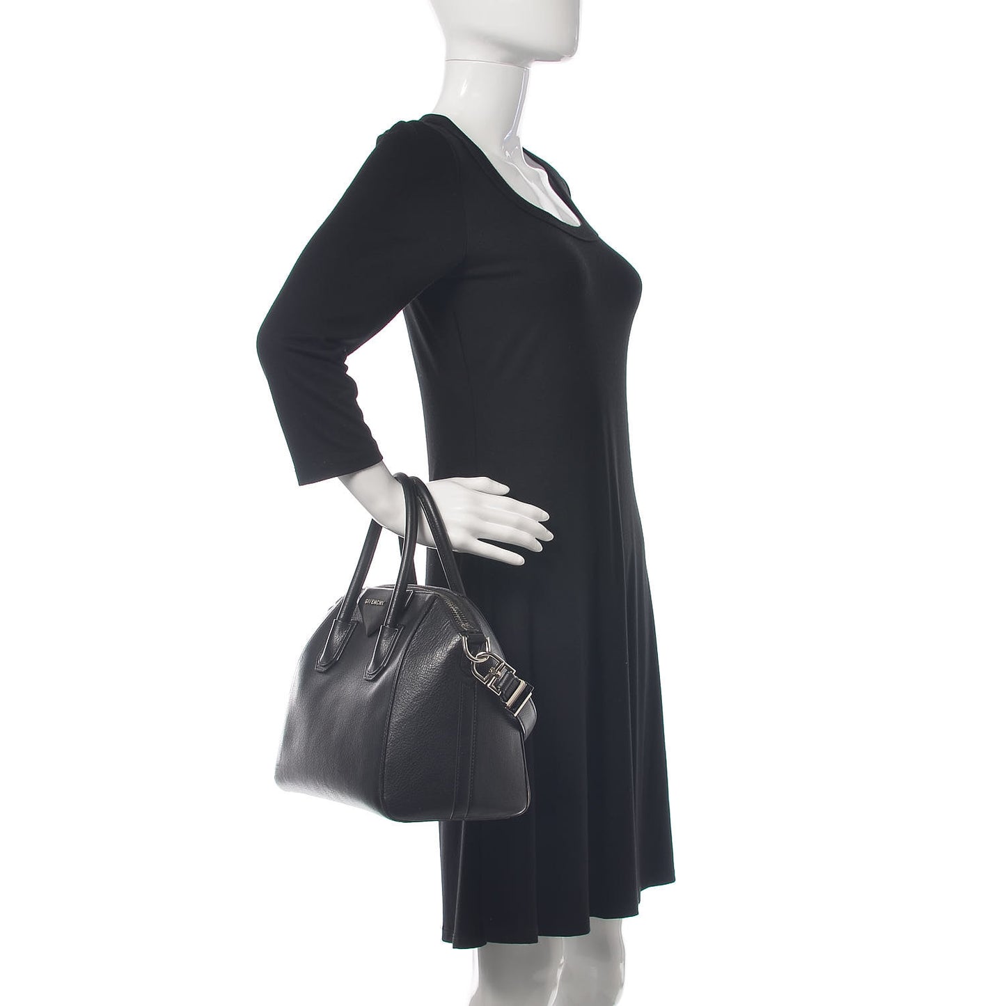 Sugar Goatskin Small Antigona Black