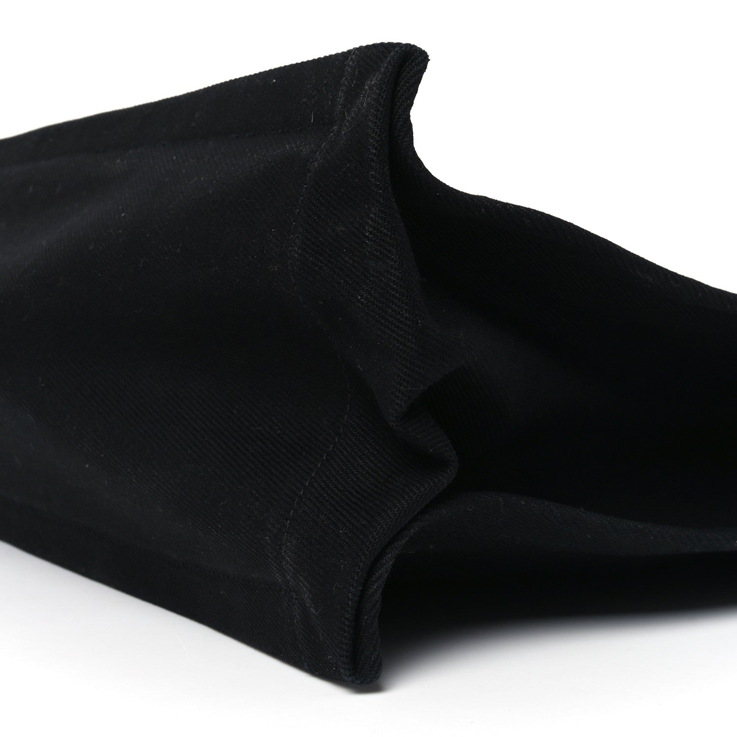 Saint Laurent Linen Calfskin Rive Gauche Tote Black 10 of 10