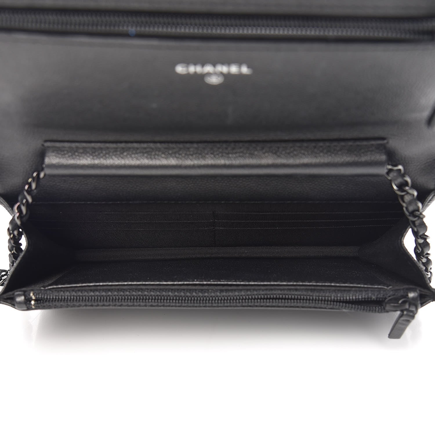 Chanel Caviar Quilted Boy Wallet On Chain WOC So Black 5 of 13