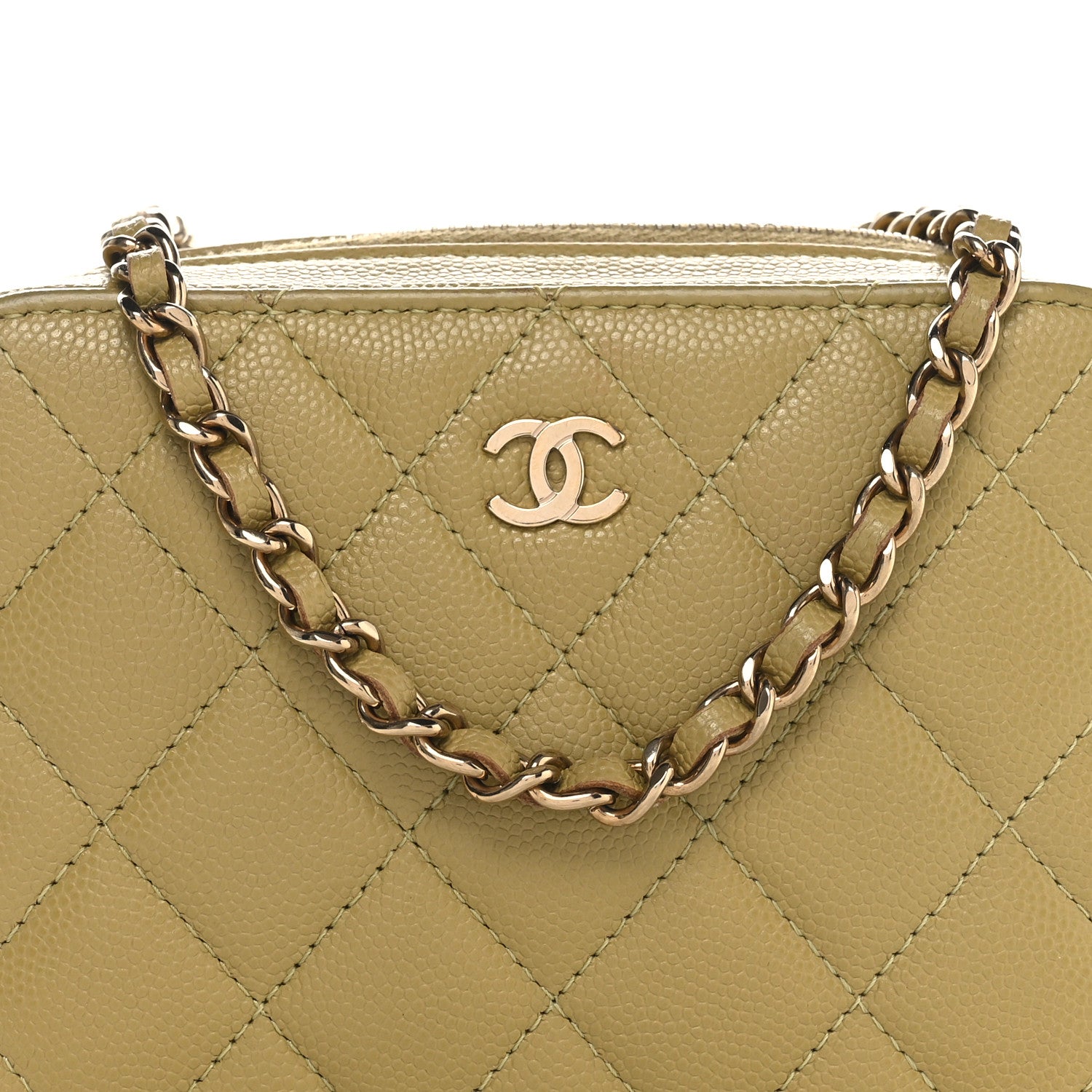 Chanel Caviar Quilted Camera Bag Green 8 of 12