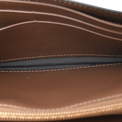 Fendi Vitello Soft F is Fendi Bi-Color FF 1974 Embossed Continental Envelope Wallet On Chain Maya Black 6 of 14