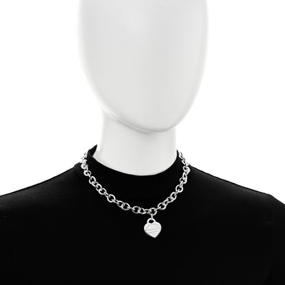 Tiffany Sterling Silver Return to Tiffany Heart Tag Pendant Necklace 2 of 5