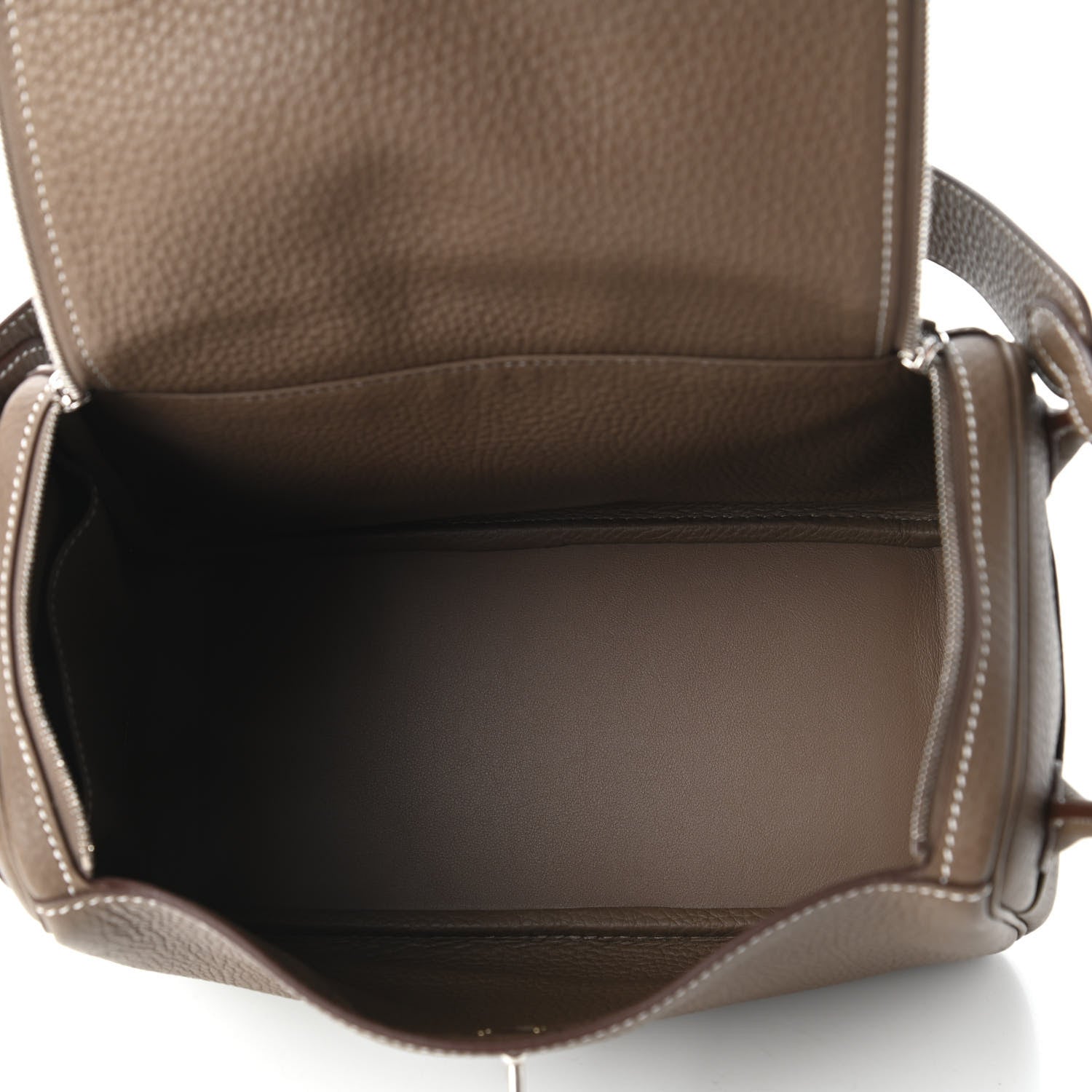 Hermes Taurillon Clemence Lindy 26 Etoupe 5 of 10