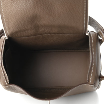 Hermes Taurillon Clemence Lindy 26 Etoupe 5 of 10