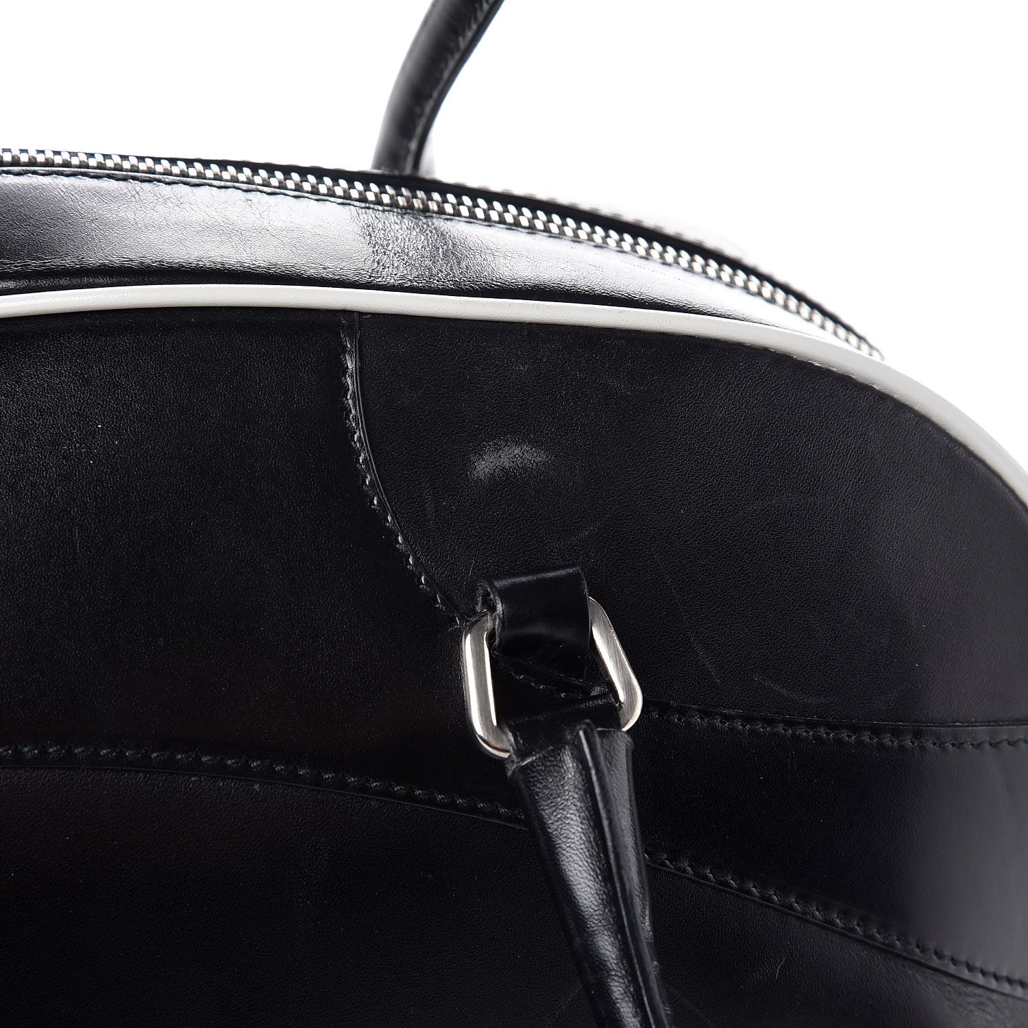 Prada Vitello Bowling Bag Black 15 of 17