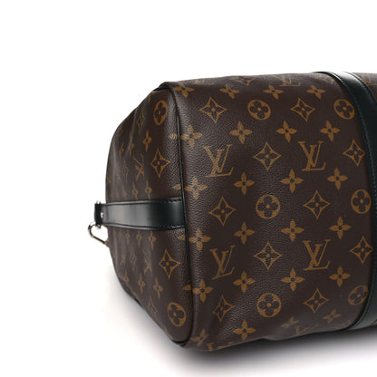 Louis Vuitton Monogram Macassar Keepall Bandouliere 45 6 of 7