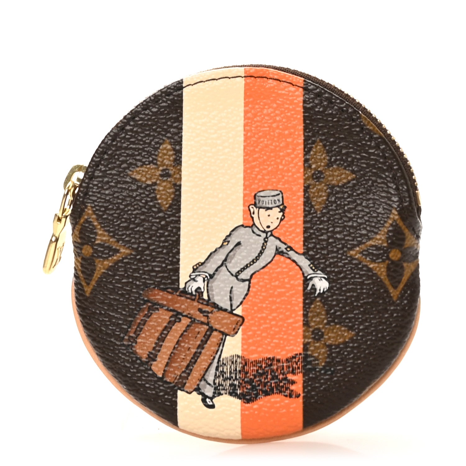 Louis Vuitton Monogram Groom Round Coin Purse 1 of 7