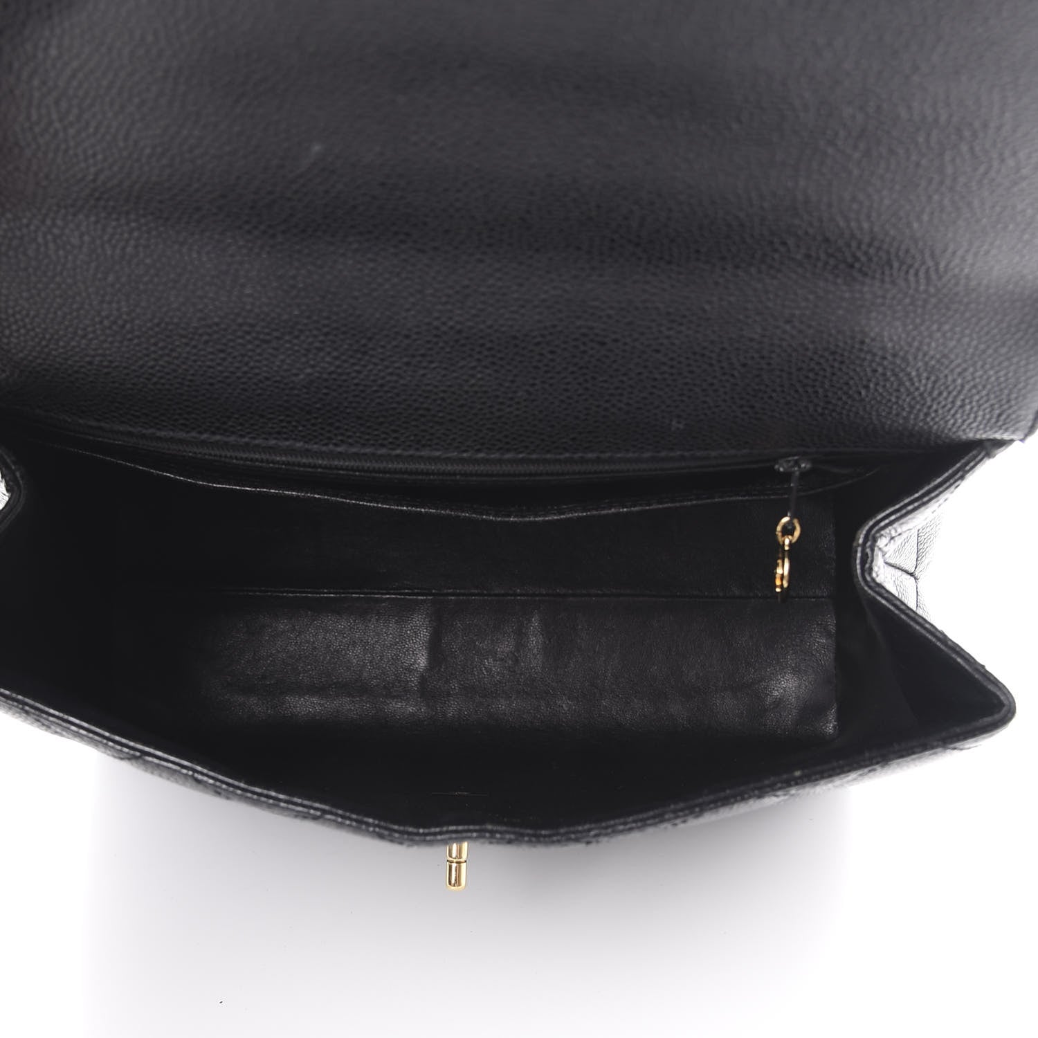 Chanel Caviar Quilted Jumbo Kelly Flap Black 4 of 12