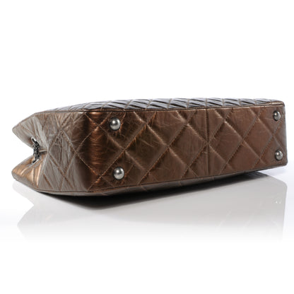 Chanel Aged Calfskin Reissue 2.55 Tote Bronze 4 of 9