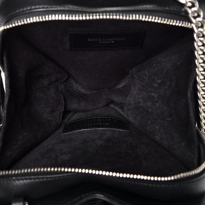 Saint Laurent Calfskin Fringe Small Monogram Love Shoulder Bag Black 5 of 9