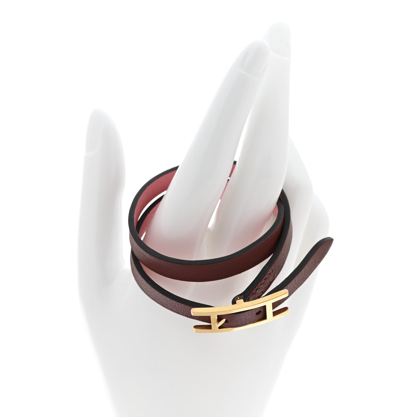 Swift Behapi Double Tour Reversible Bracelet T2 Rose Mexico Rouge H