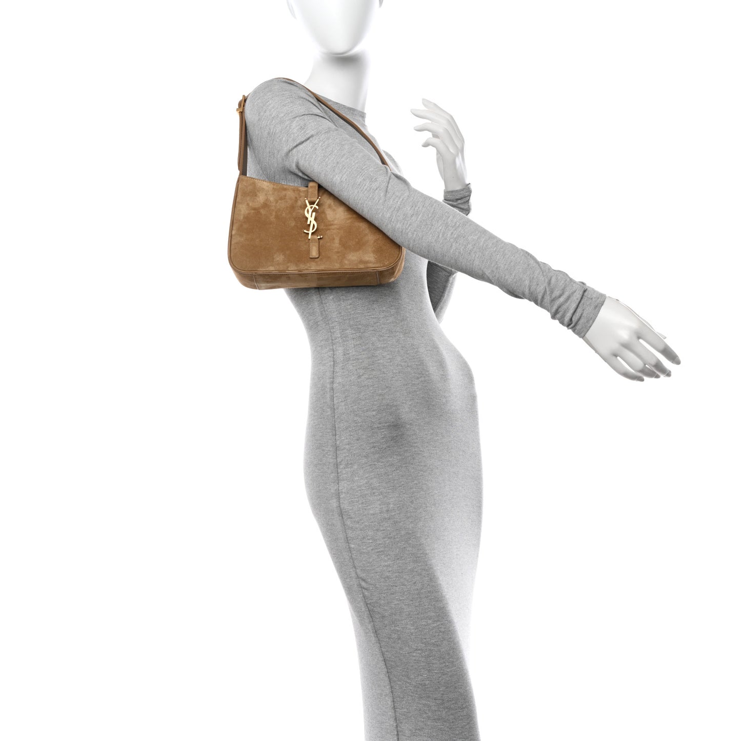 Suede Calfskin Le 5 A 7 Hobo Beige