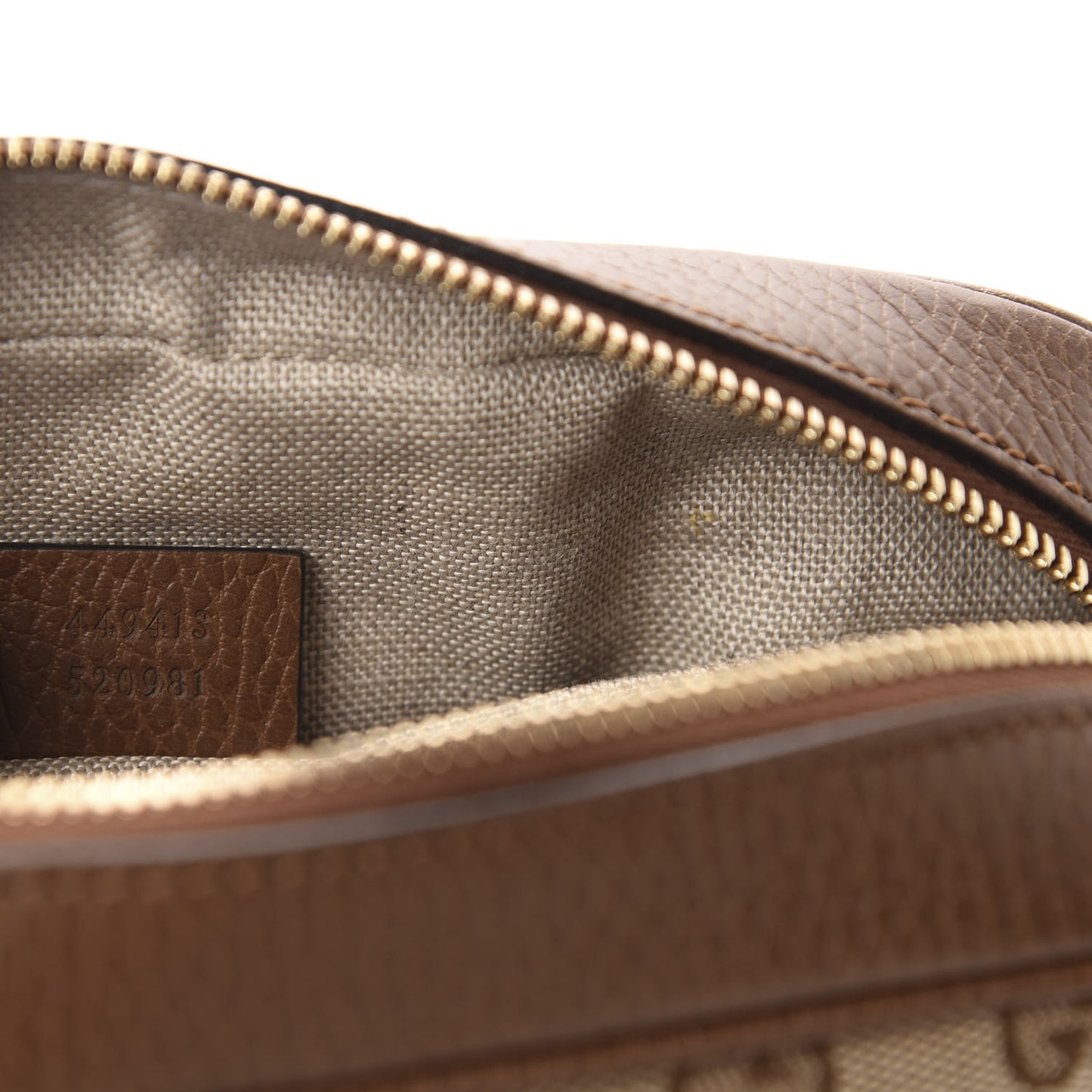 Monogram Mini Bree Messenger Bag Beige Tabacco