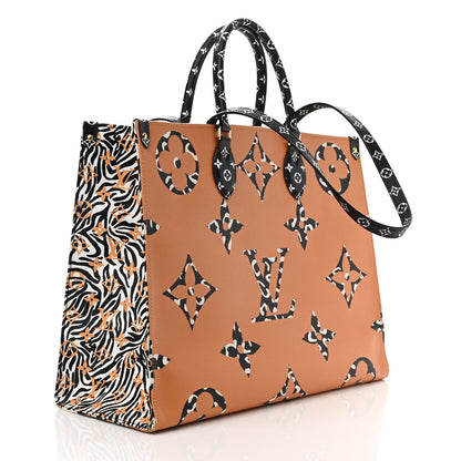 Louis Vuitton Monogram Giant Jungle Onthego GM Ivory 3 of 13