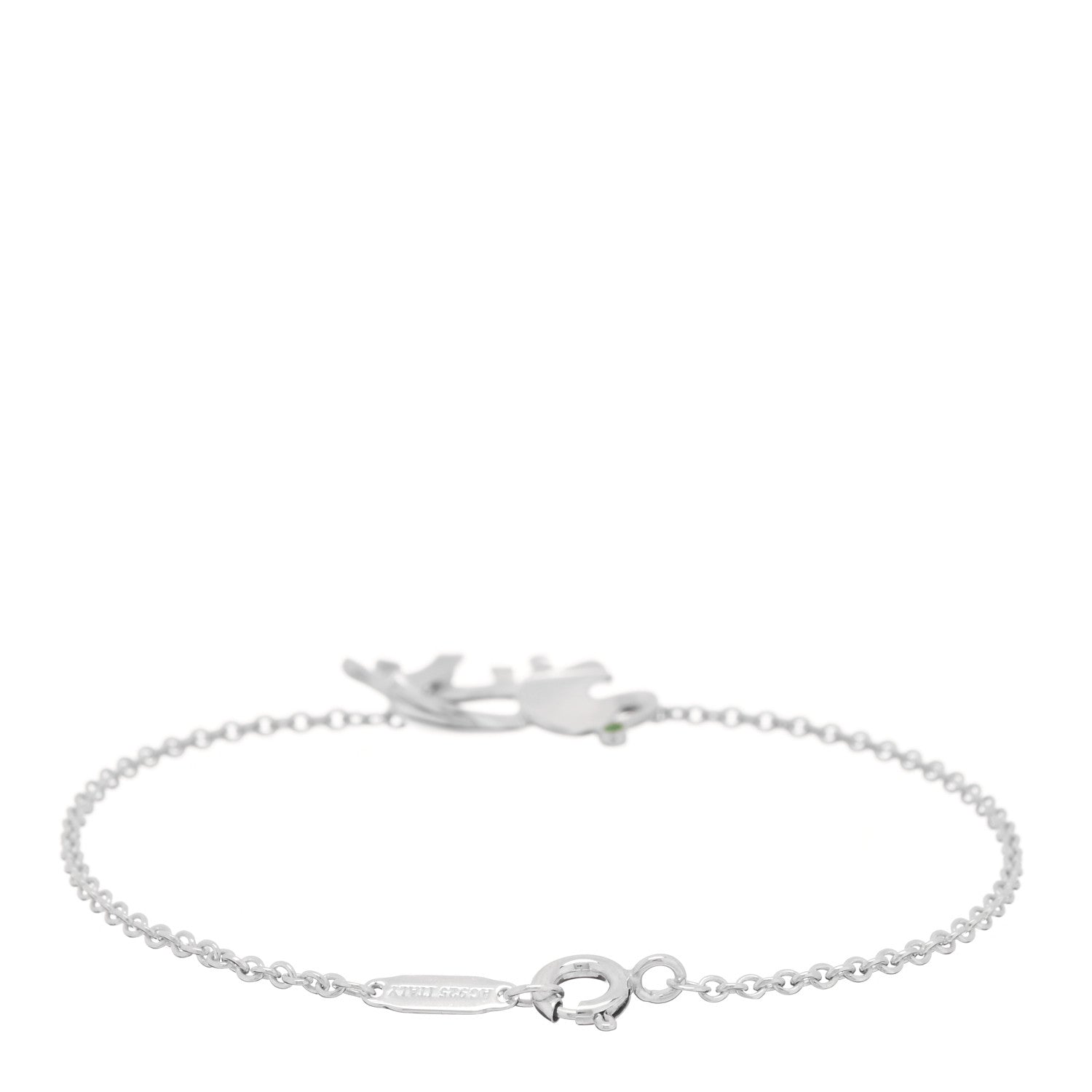 Tiffany Sterling Silver Tsavorite Save the Wild Elephant Bracelet 2 of 3
