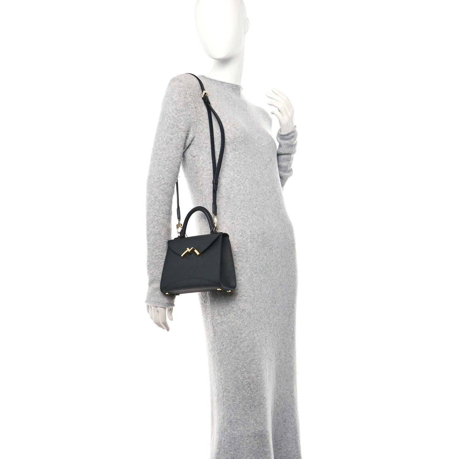 Moynat Carat Calfskin Gabrielle BB Black 2 of 10
