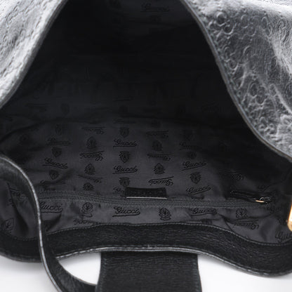 Gucci Guccissima Large New Ladies Web Hobo Black 5 of 7