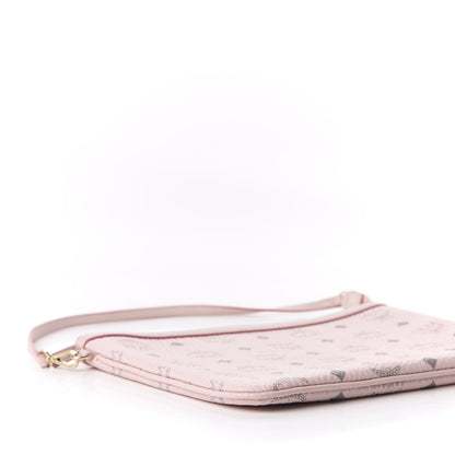 MCM Visetos Liz Shopper Tote Pouch Powder Pink 6 of 9