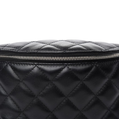 Chanel Grained Calfskin Quilted Waist Belt Bag Black 11 of 11