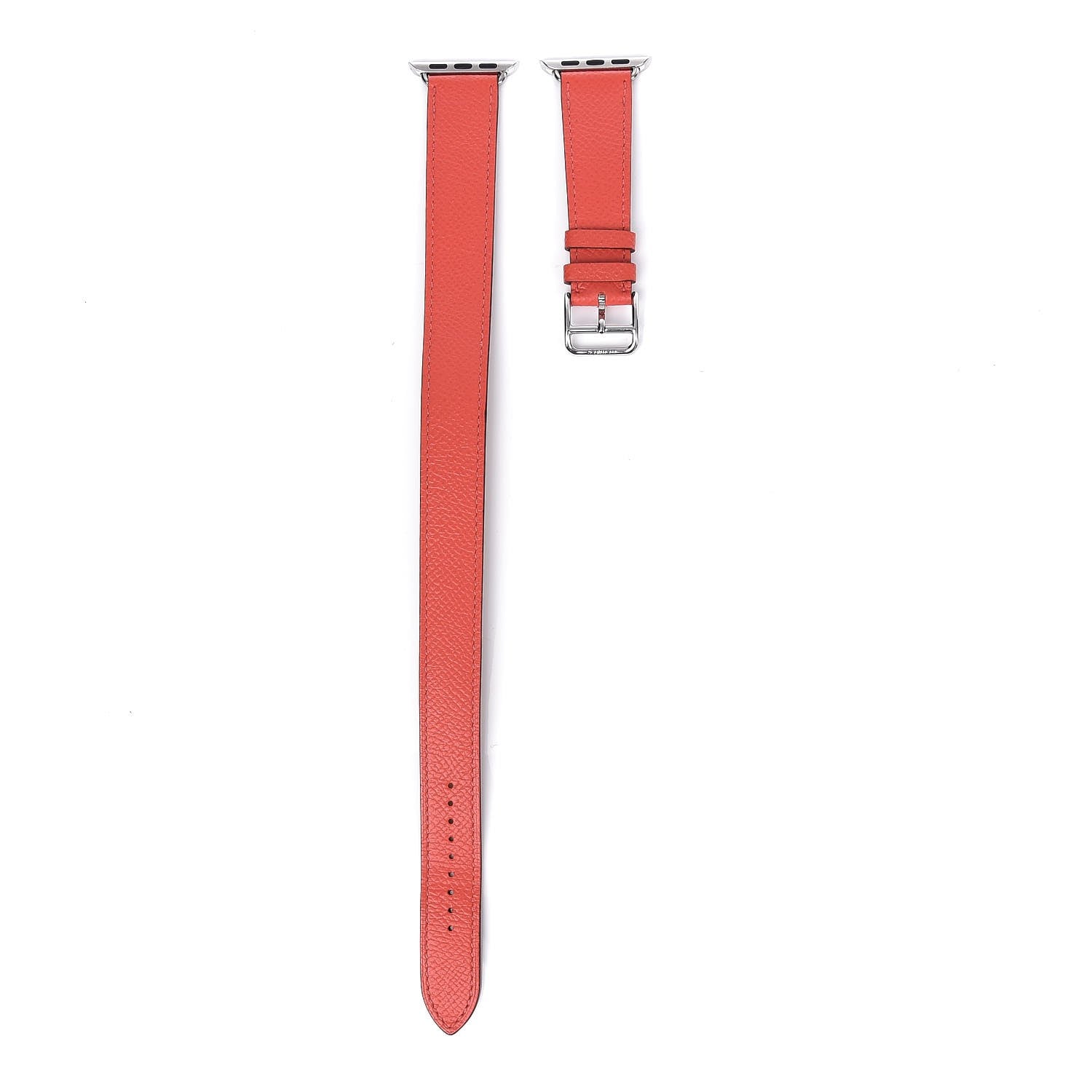 Hermes Epsom 38mm Apple Watch Double Tour Band Rose Jaipur 7 of 13