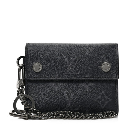 Louis Vuitton Monogram Eclipse Rivets Chain Wallet 1 of 6