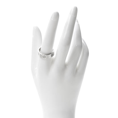 Cartier 18K White Gold 6mm LOVE Ring 62 10 2 of 4