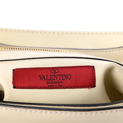 Valentino Garavani Vitello B-Rockstud Flap Light Ivory 6 of 10