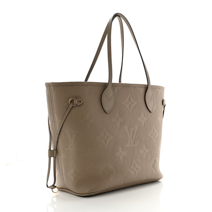 Louis Vuitton Empreinte Monogram Giant Neverfull MM Tourterelle 2 of 9