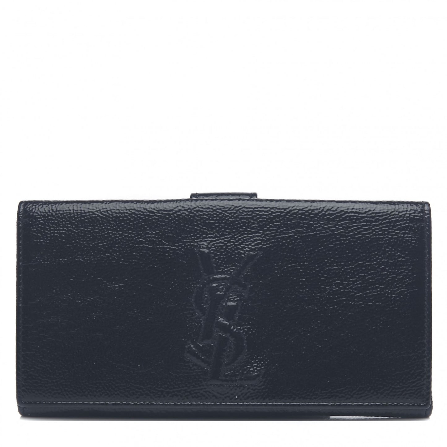 Textured Patent Belle de Jour Wallet Black