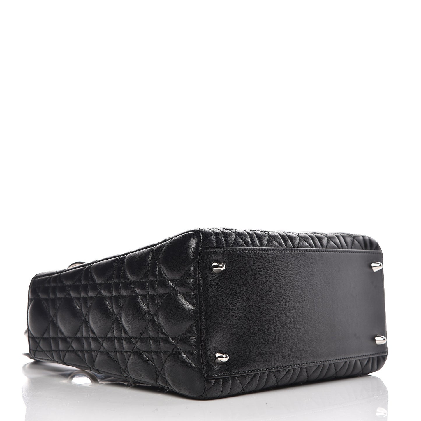 Lambskin Cannage Medium Lady Dior Black