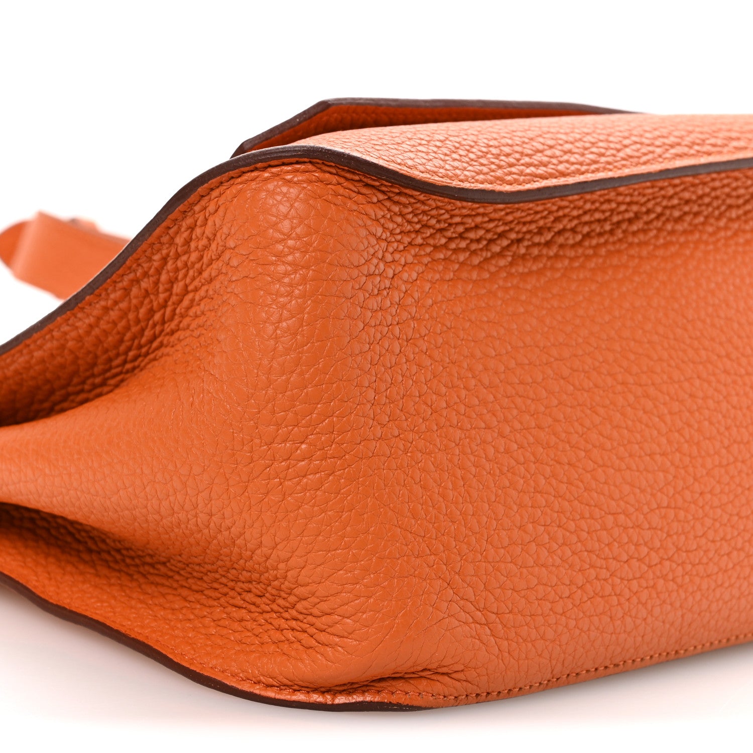 Hermes Taurillon Clemence Jypsiere 28 Orange 9 of 11
