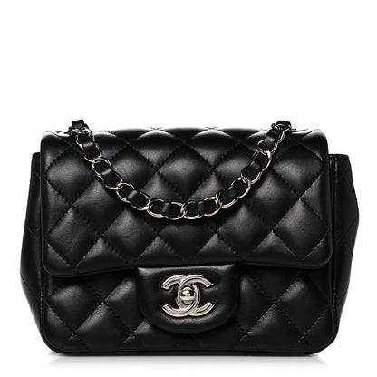Chanel Lambskin Quilted Mini Square Flap Black 1 of 14