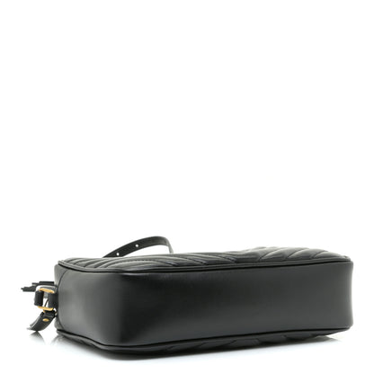 Saint Laurent Calfskin Matelasse Monogram Lou Camera Bag Black 4 of 14