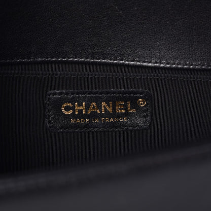 Chanel Lambskin Quilted Medium Boy Flap Black 6 of 8