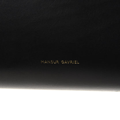 Mansur Gavriel Saffiano Large Shopping Tote Black Royal 8 of 10