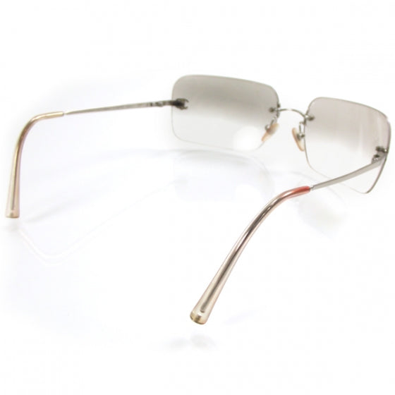Metal CC Logo Sunglasses 4017-D Silver