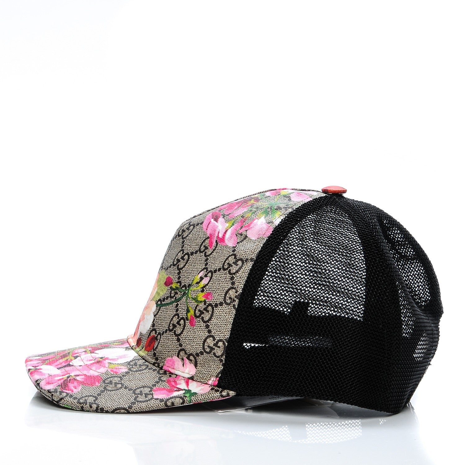 Gucci GG Supreme Monogram Blooms Baseball Hat M Beige Multicolor 5 of 12
