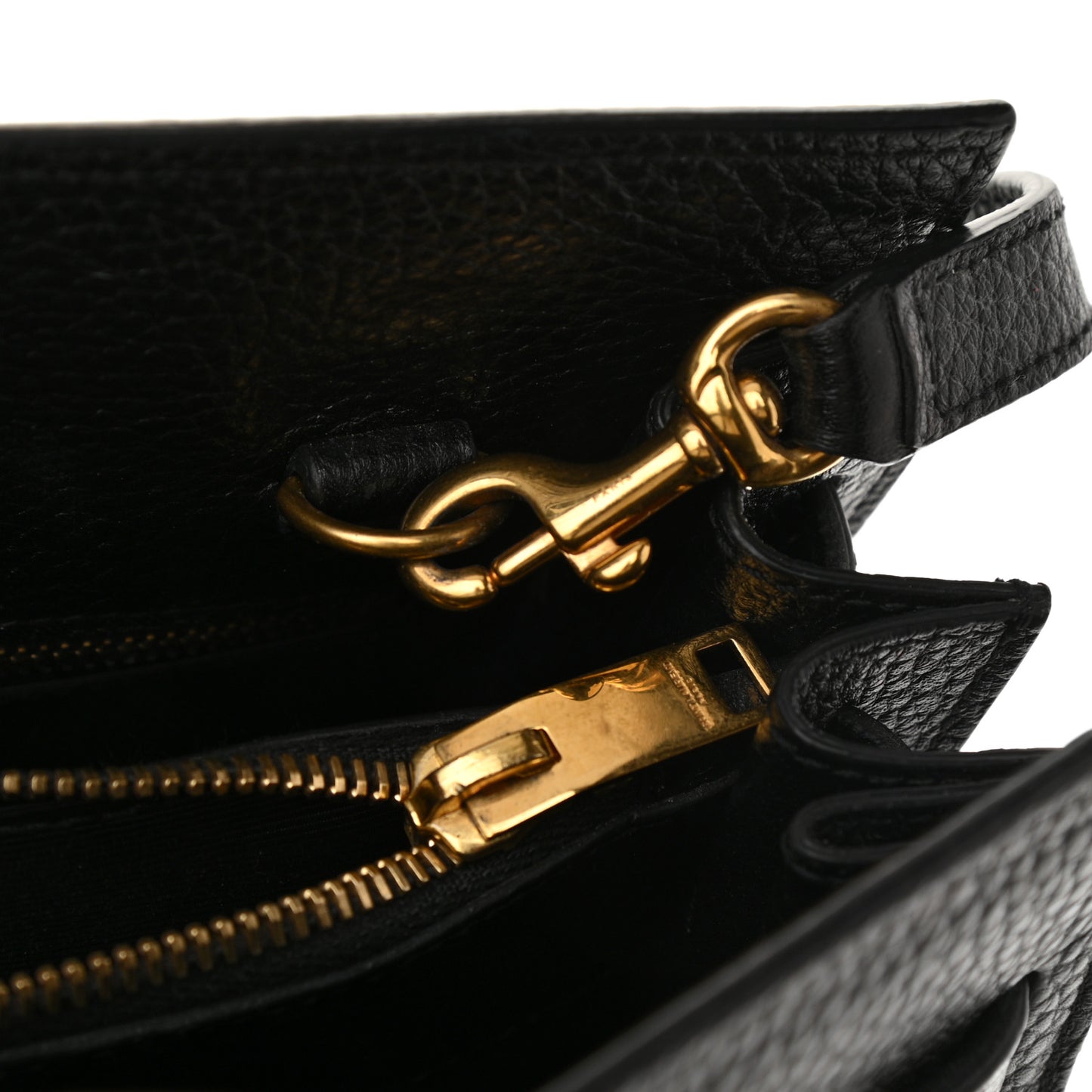 Grained Calfskin Small Sac De Jour Black