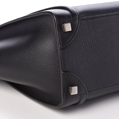 Celine Drummed Calfskin Micro Luggage Black 9 of 15