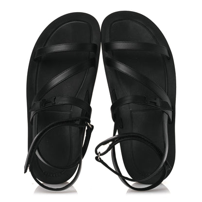 Hermes Nappa Liberte Sandals 38 Black 2 of 13