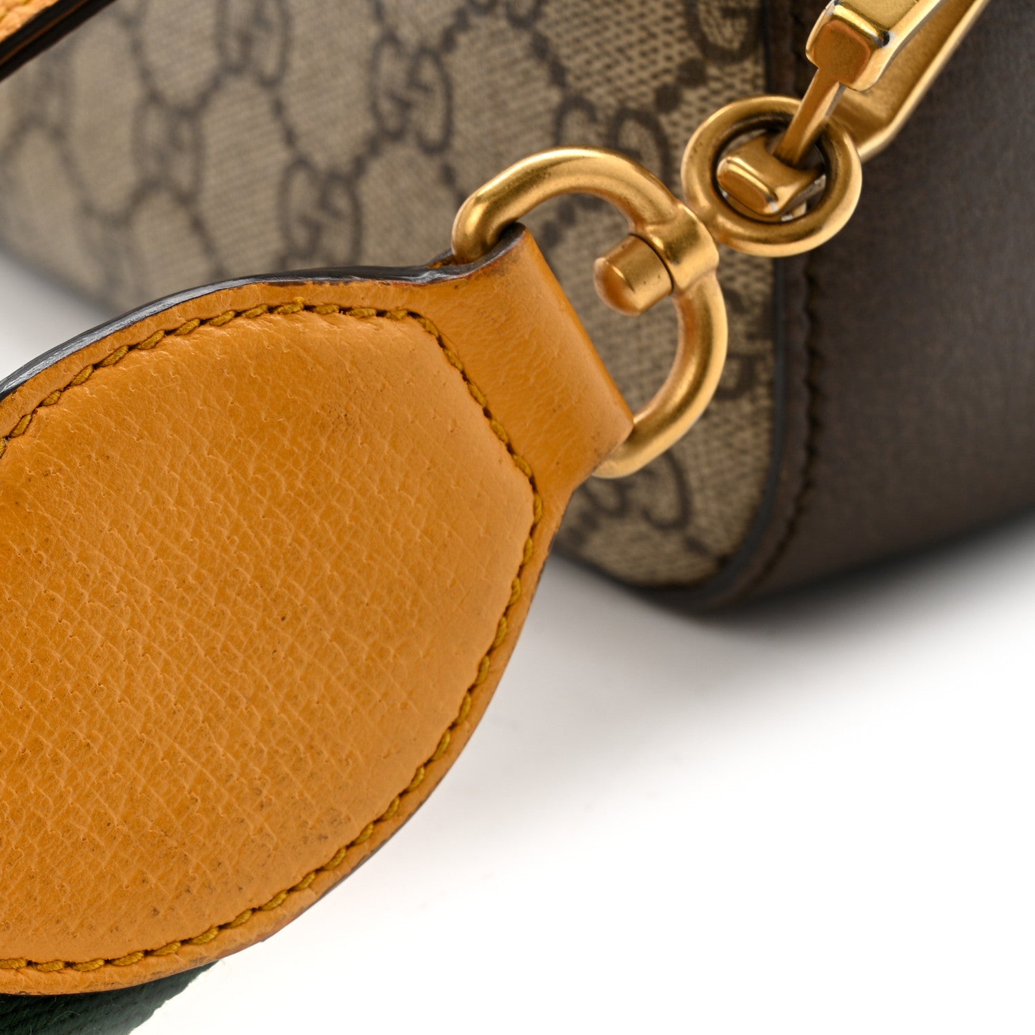 Gucci GG Supreme Monogram Web Neo Vintage Shoulder Bag Beige New