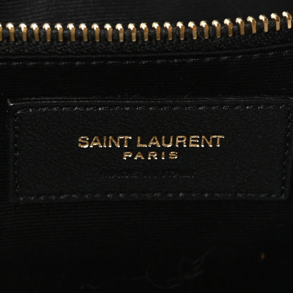 Saint Laurent Lambskin Quilted Maxi Icare Shopping Tote Black 6 of 10