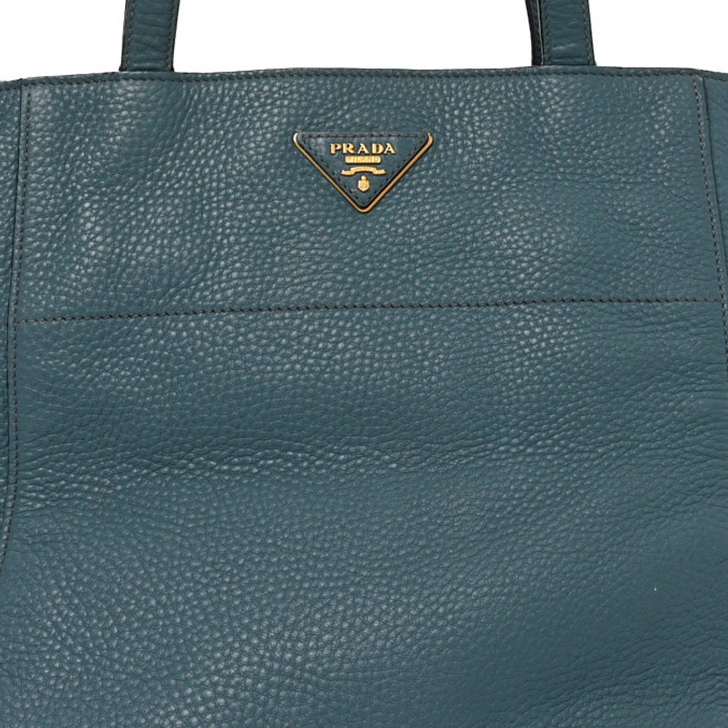 Vitello Daino Shopping Tote Marine