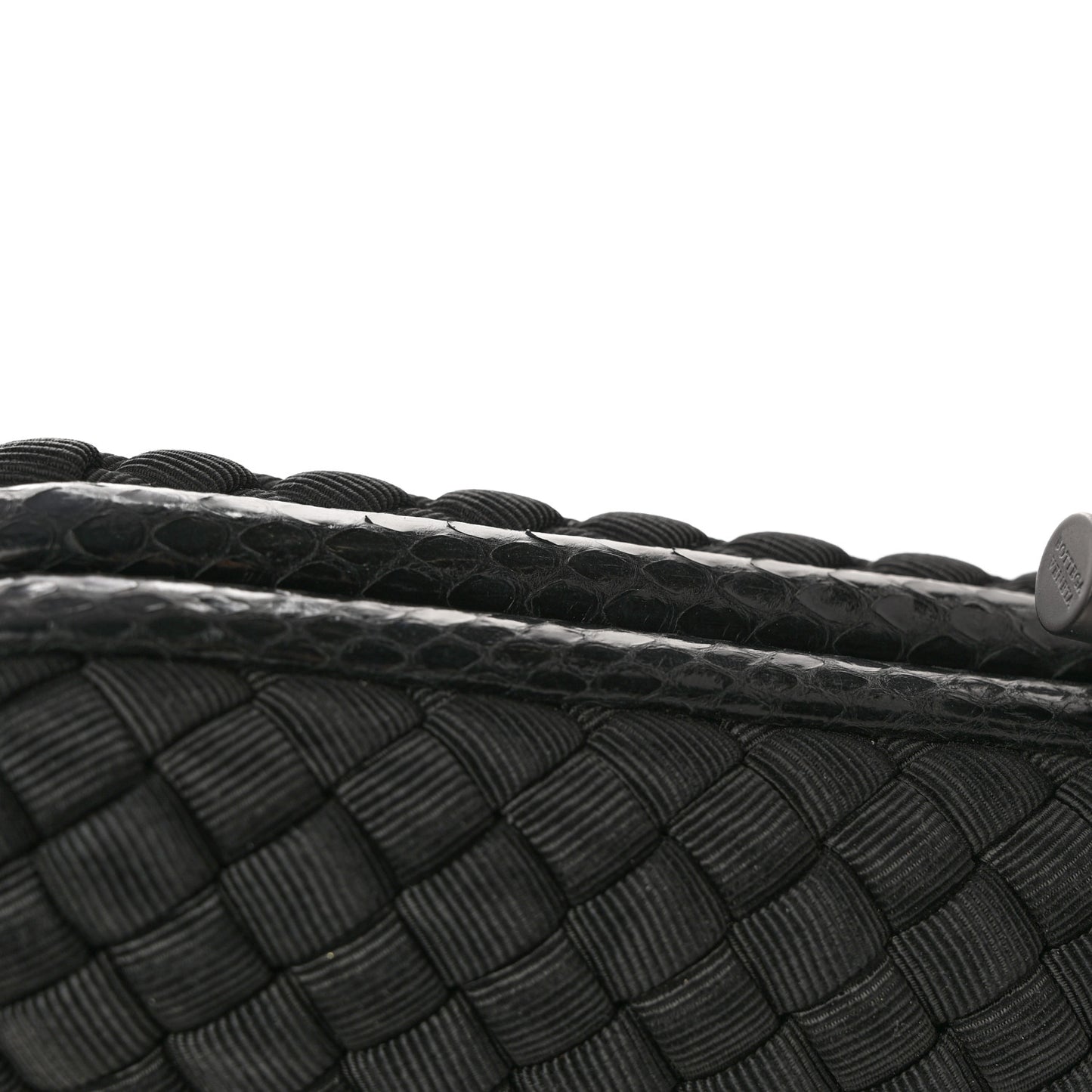 Satin Ayers Intreccio Impero Stretch Knot Clutch Black
